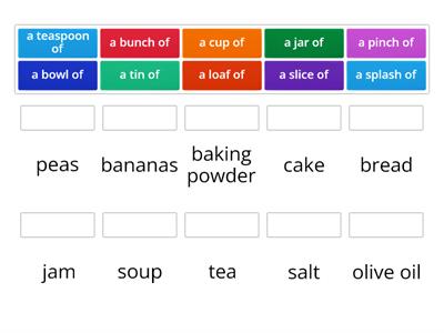 Cooking and food quantities 