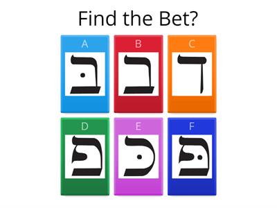 Hebrew letter quiz