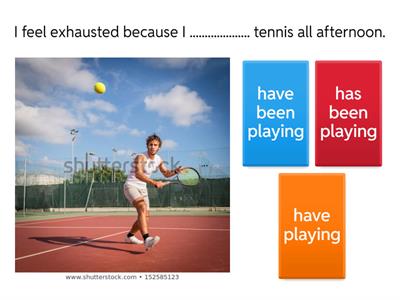 Present perfect continuous tense