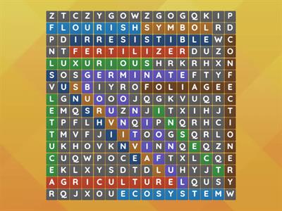 Spring words (week 2)