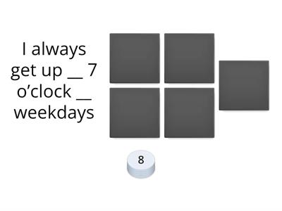 Prepositions of time