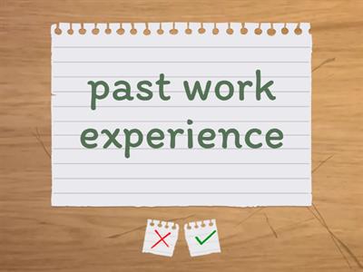 Filling Out Job Applications