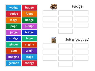 -dge vs. soft g (ge, gi, gy)