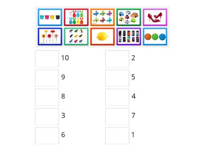 соотнесение цифры и количества 