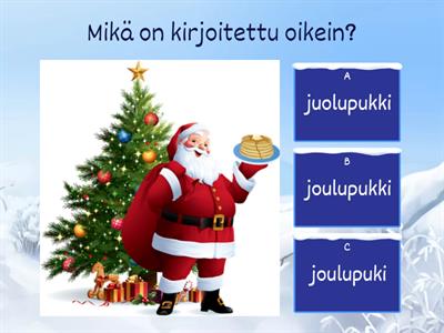 Tarkka lukeminen: joulu