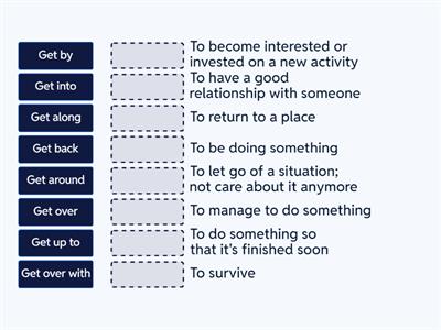 Phrasal Verbs - GET B2