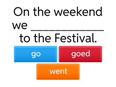 PAST Tense Verb Practice