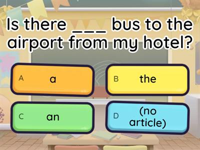 Articles (a/an, the, no article)