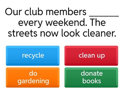 MIDTERM E7 TEST 1 PART C: Choose the best option to complete each sentence. Circle A, B, C, or D.