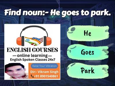 Identification of noun (naming word) Part- I by esc 24x7_ Vikram (8901540861)