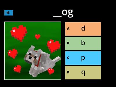 b-   /   d-   /  p-   /   q-    /   g-