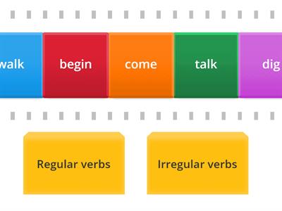 Regular and irregular verbs 