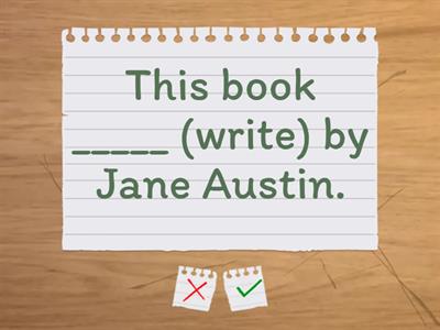 Passive voice/active voice