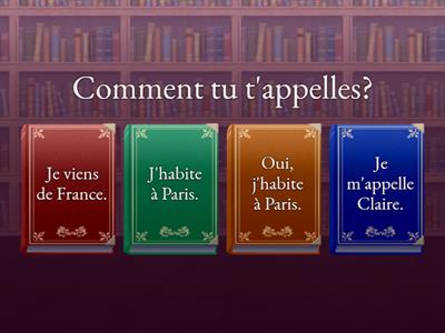 Questions réponses 1 Quizzzz