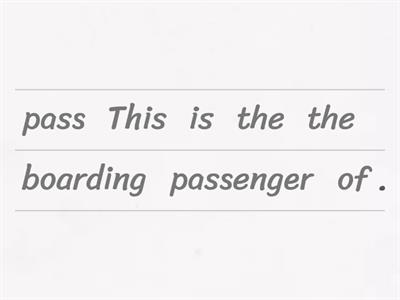 Chicken or Fish, Genitive Case