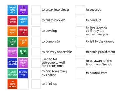 Phrasal verbs (B2, First part)