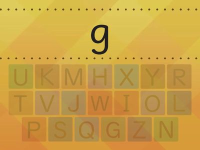 外国語活動【4年Unit6】alphabetマッチング大文字小文字③