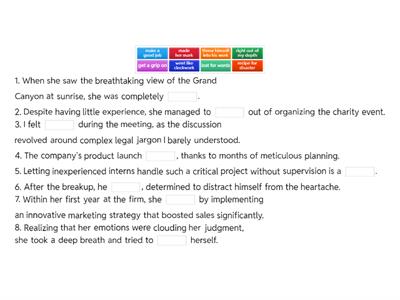 planning idioms questions