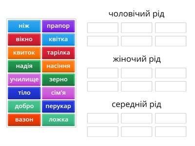 Рід іменників 3