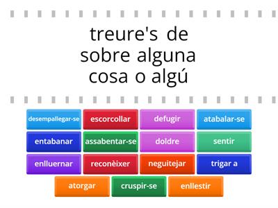 Lèxic: verbs   Suficiència 1