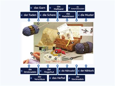 Wortschatz - Nähen und Stricken