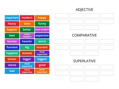 Comparative and Superlative Adjectives