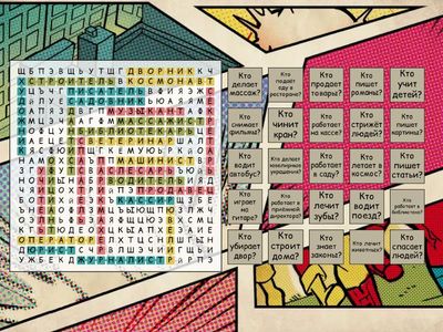 Профессия. Вопросы. А1-А2 Wordsearch