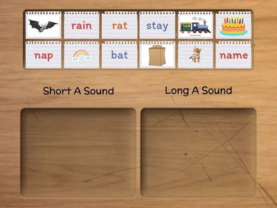 Short and Long Vowel A Sort