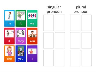 singular and plural pronoun