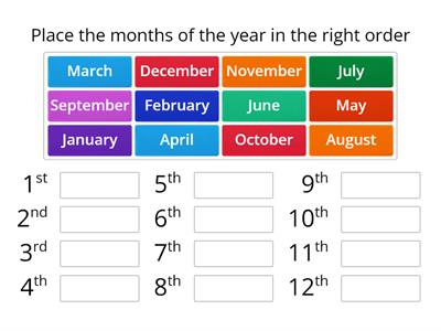 Months of the year