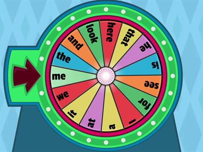 sight word spin K