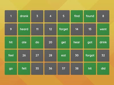 Past simple: irregular verbs 3