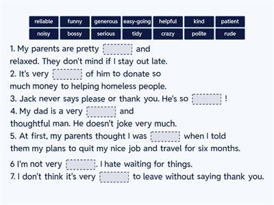 SO Inter (3rd edition). Unit 1A. Vocabulary bank