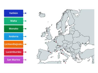 Státy Evropy -malé státy