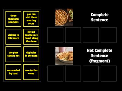 Sentences Vs Fragments (Amazing Beaches)