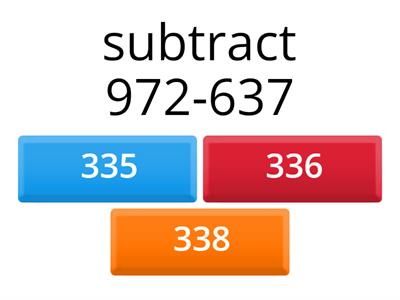 Subtraction