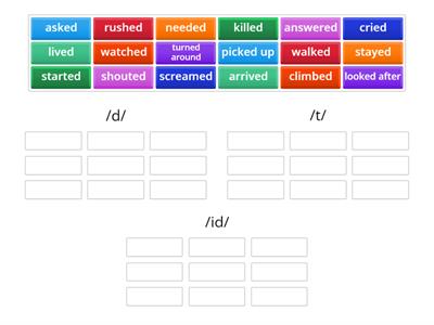 Past Simple of Regular Verbs (Pronunciation) Dip in 6 (U3; L13)