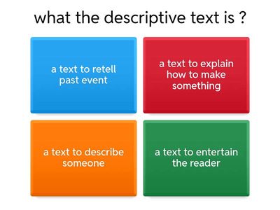 Pretest descriptive text