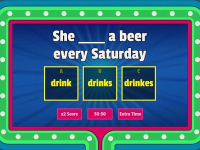 Rally activity # 1 Present Simple practice