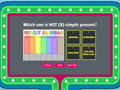 H/R Unit 8 Simple Present Sentences