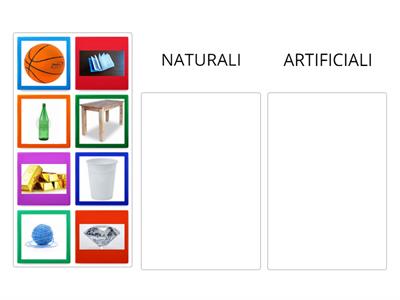 MATERIALI NATURALI E ARTIFICIALI