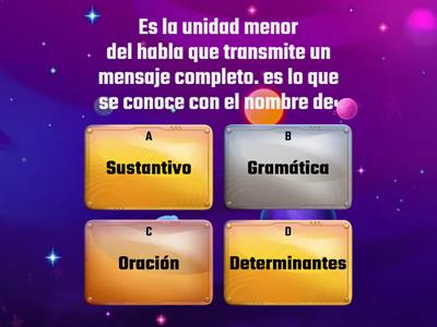 EVALUACIÓN GRAMÁTICA