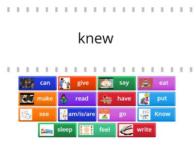 Simple past of irregular verbs