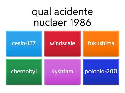 acidente nuclear