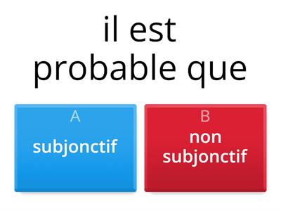 subjonctif ou non?