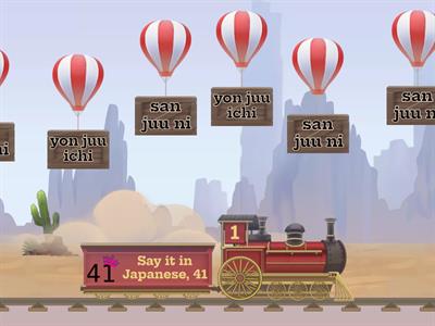 Japanese numbers 1-100 Balloon Pop