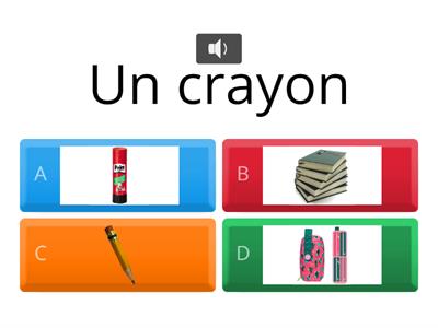  Les fournitures scolaires year 1