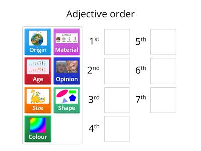 Word order of adjectives
