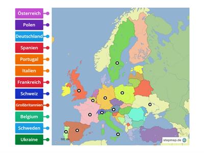 Die Karte des Europa