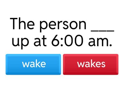 Fill in the Blanks Present Simple 